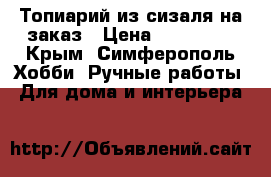 Топиарий из сизаля на заказ › Цена ­ 150-250 - Крым, Симферополь Хобби. Ручные работы » Для дома и интерьера   